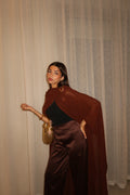 Brown Layal Cape Set (NEW)