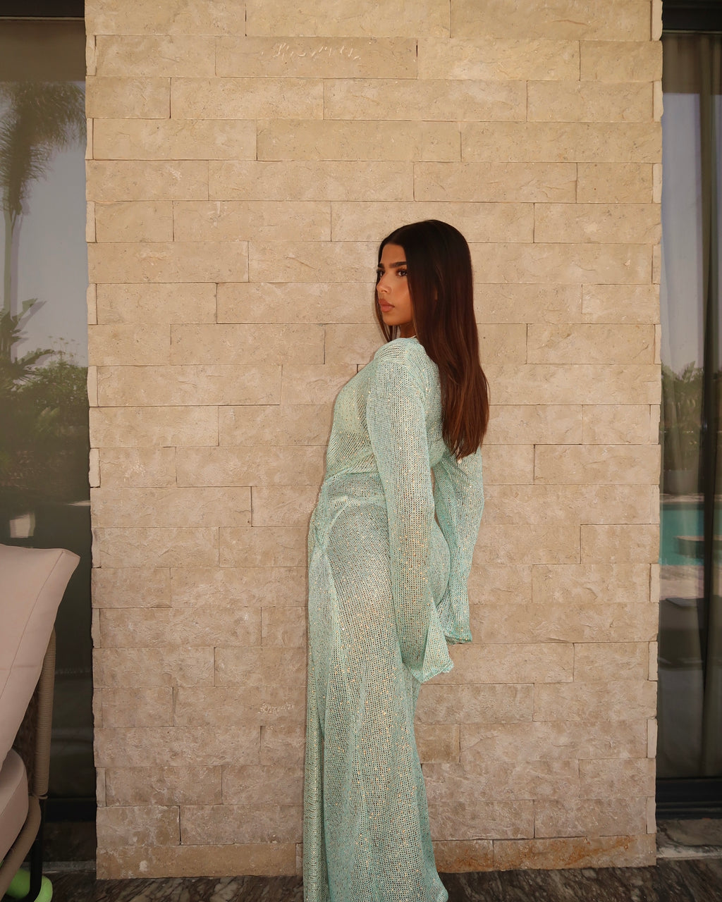 Lumière Dress- Aqua