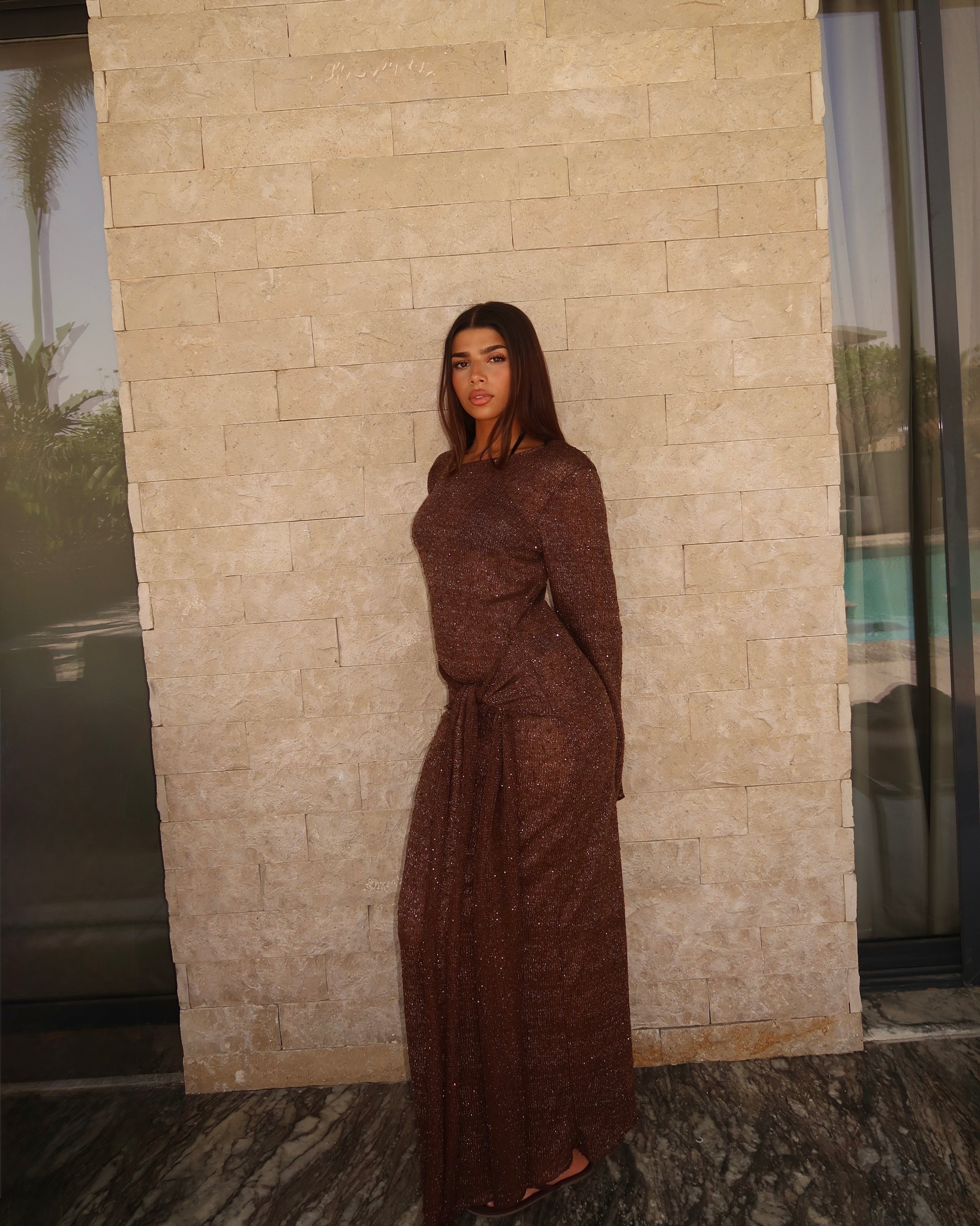 Lumière Dress - Brown
