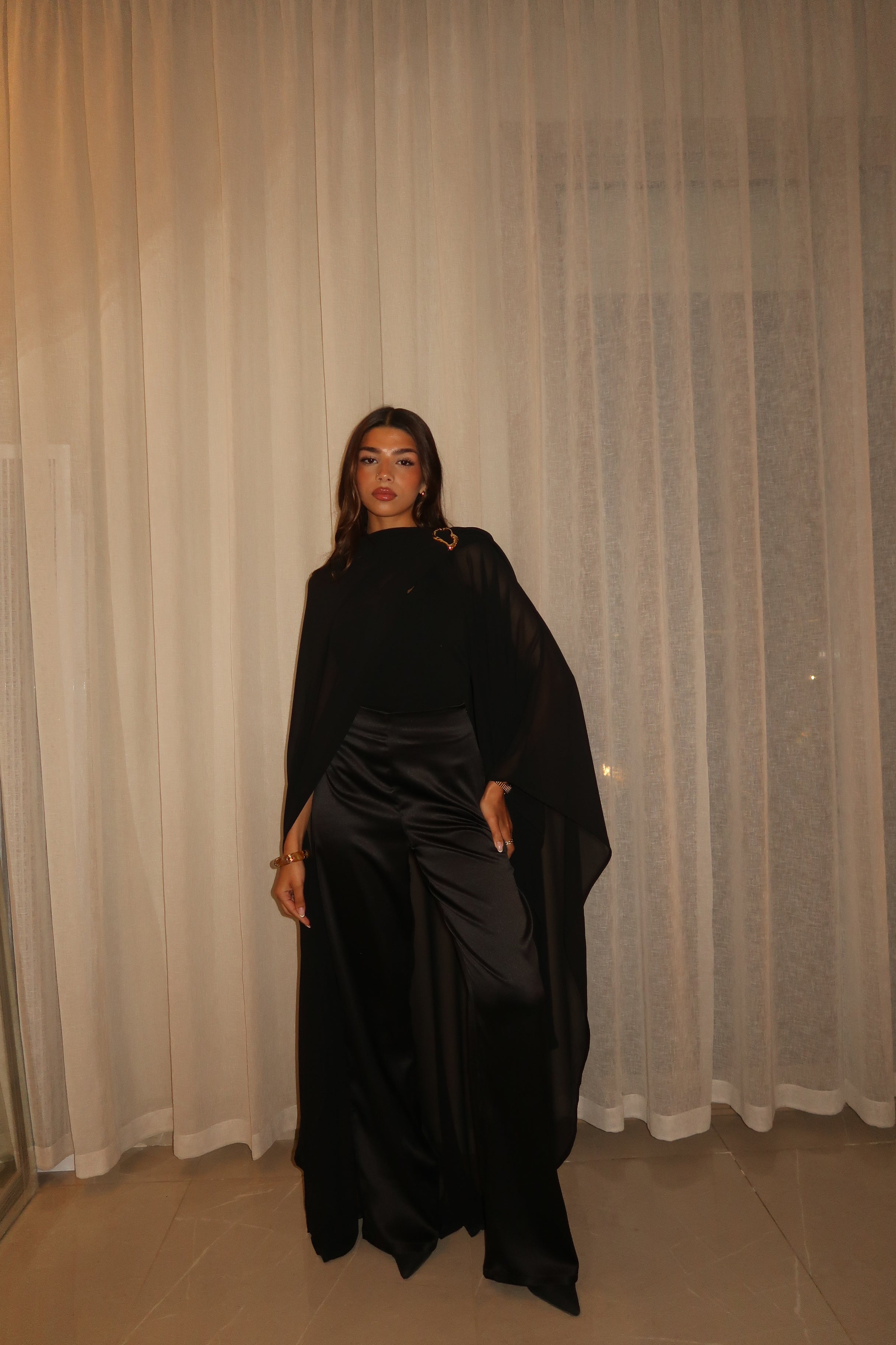 Black Layal Cape Set (NEW)