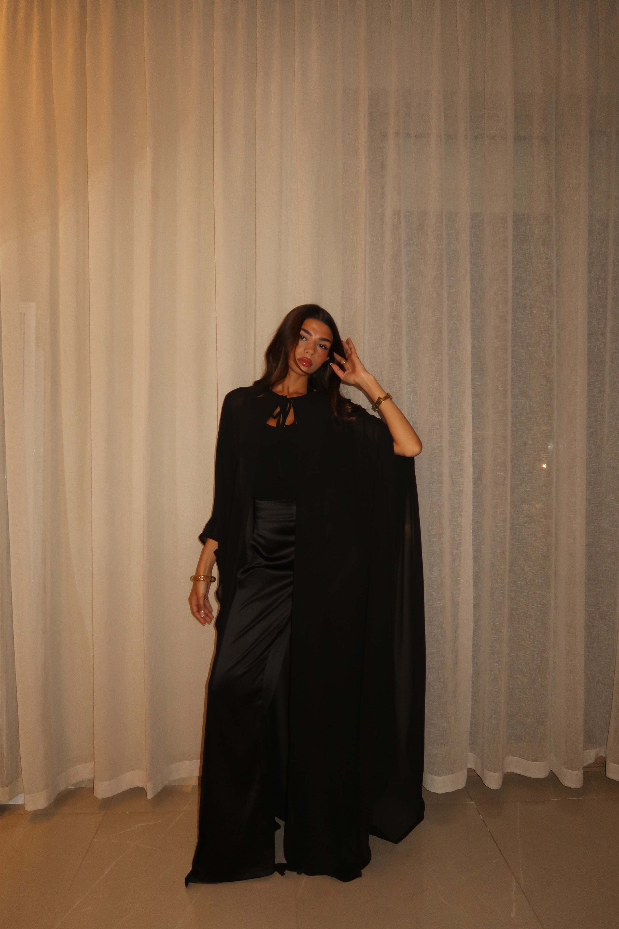 Black Layal Cape Set (NEW)