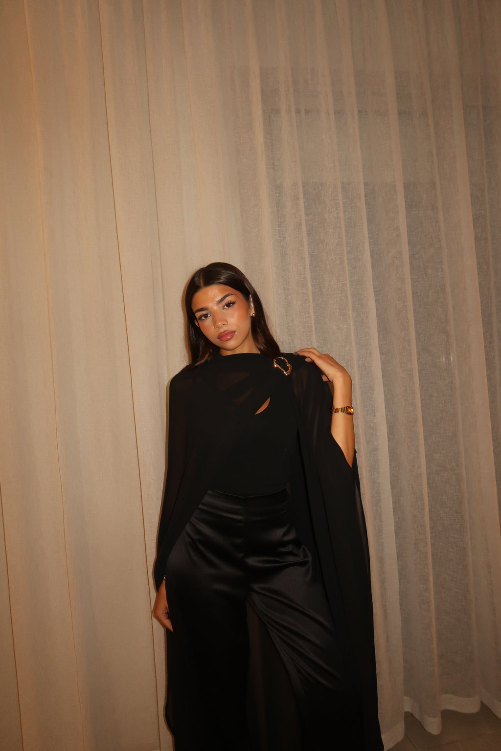 Black Layal Cape Set (NEW)