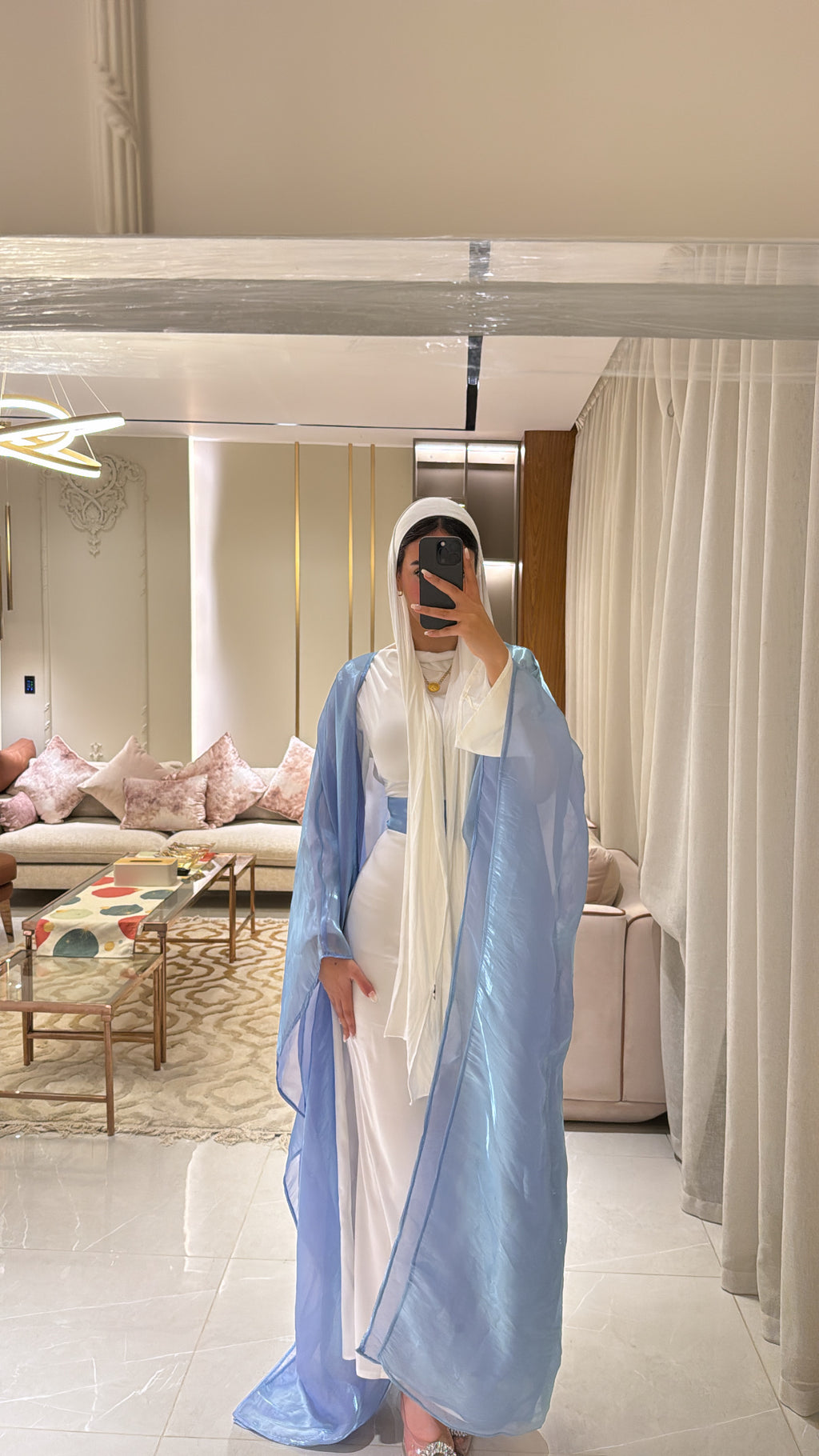 Sky Blue Kaftan (3 Piece Set)